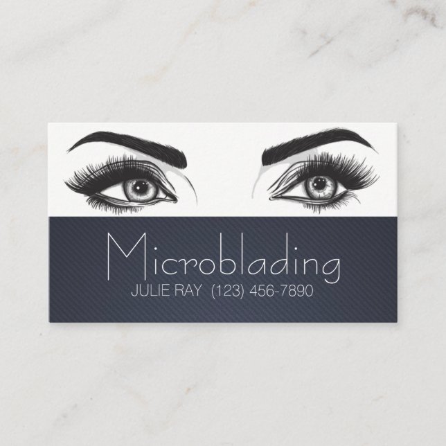 Microblading , Eyebrows, Tattoo, Permanent Makeup Business Card (Front)