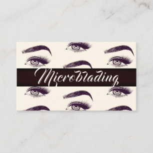 Microblading , Eyebrows, Tattoo, Permanent Makeup Business Card
