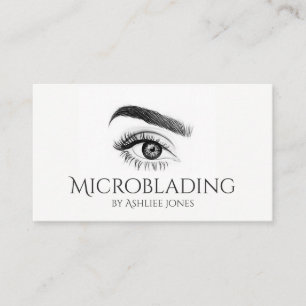 Microblading , Eyebrows, Tattoo, Permanent Makeup Business Card