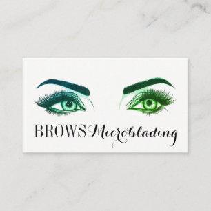 Microblading , Eyebrows, Tattoo, Permanent Makeup Business Card