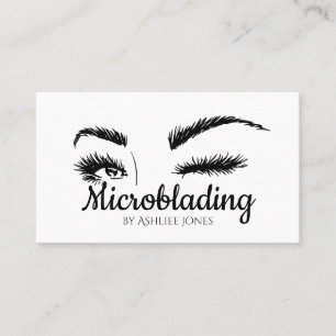 Microblading , Eyebrows, Tattoo, Permanent Makeup Business Card