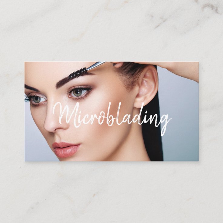 Microblading & Permanent Makeup Business Card Zazzle