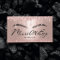 Microblading Rose Gold Glitter Drips Typography