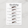 Microblading Stages of Healing & Aftercare Business Card