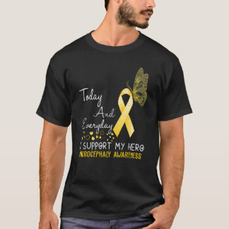 Microcephaly Awareness I Support My Hero Butterfly T-Shirt