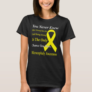Microcephaly Awareness Yellow Ribbon Support T-Shirt