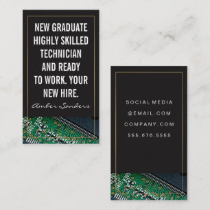 Microchip Technology New Hire Business Card