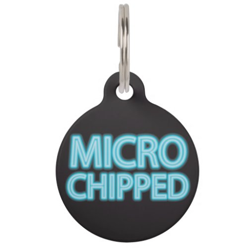 Microchipped Pet ID Tag
