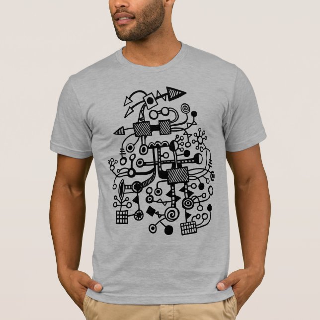 Microcosm Macrocosm - Black T-Shirt (Front)