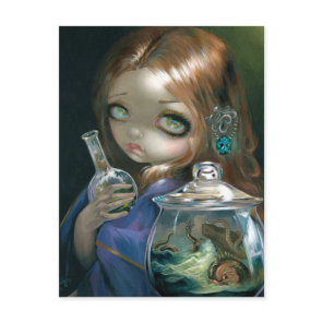 "Microcosm:  Sea Monsters" Postcard