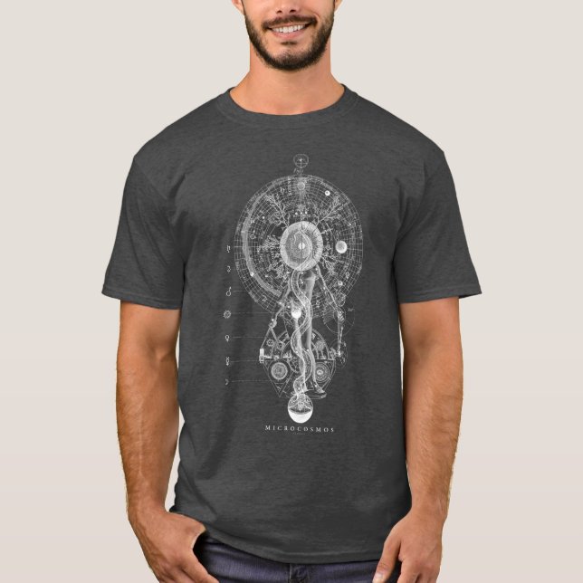 MICROCOSMOS GODHEAD  Occult Sacred Geometry T-Shirt (Front)