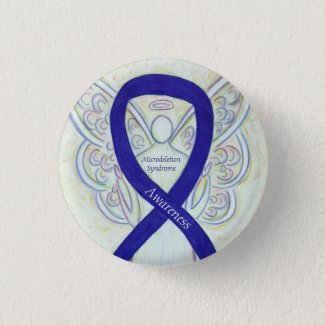 Microdeletion Syndrome Awareness Ribbon Angel Pin