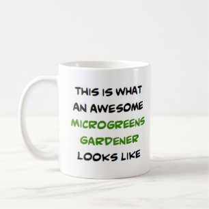 microgreens gardener, awesome coffee mug