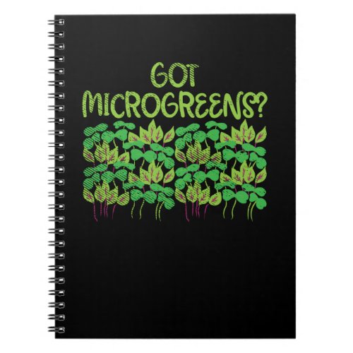 Microgreens Gardening Notebook