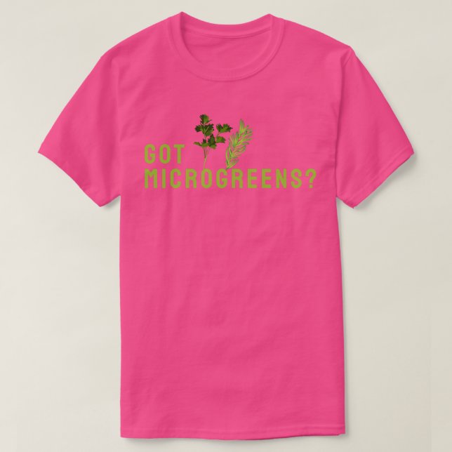 Microgreens Gardening T-Shirt (Design Front)