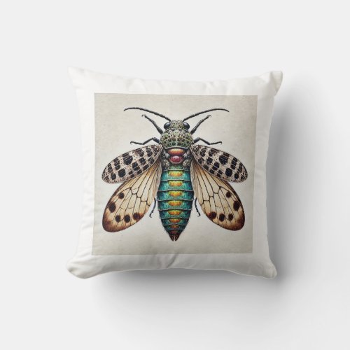 Microhoplomelas 040724IREF103 _ Watercolor Throw Pillow