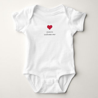 MicroInfluencer Baby Body Suit Red Heart Bodysuit