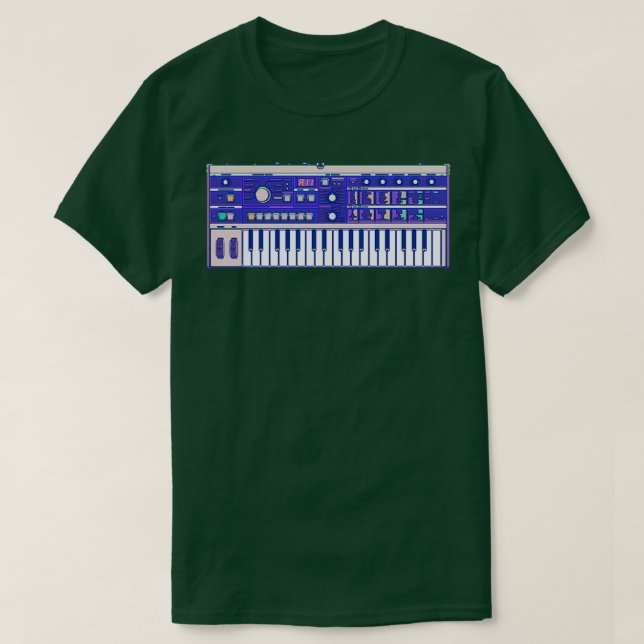 Microkorg Synthesizer Vaporwave  T-Shirt (Design Front)