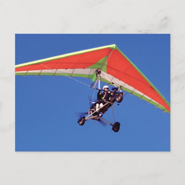 Microlight Flying In Sky, Western Cape Postcard (Front)