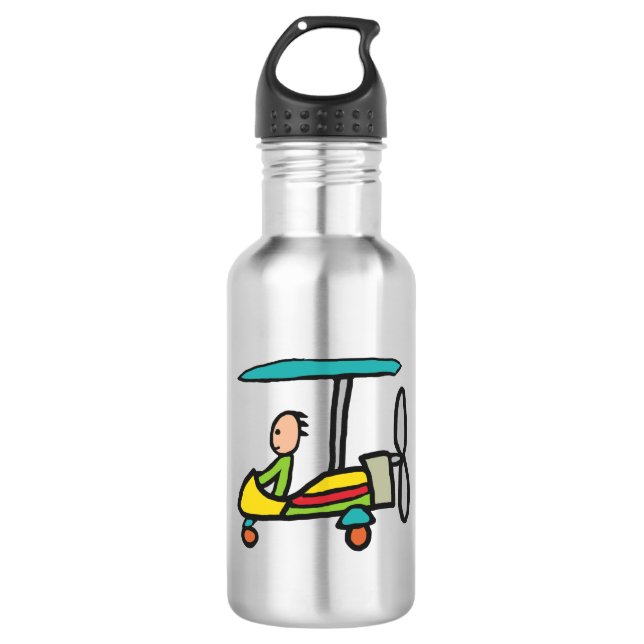 Microlight Stainless Steel Water Bottle (Front)