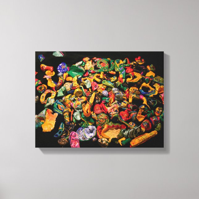 Micromanethiques Miniature Micro Sculpture Colors Canvas Print (Front)