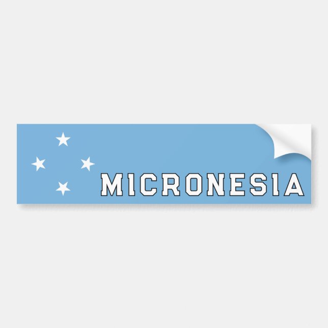 Micronesia Bumper Sticker (Front)