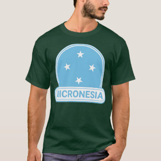 Micronesia Country Badge Micronesia Flag T-Shirt