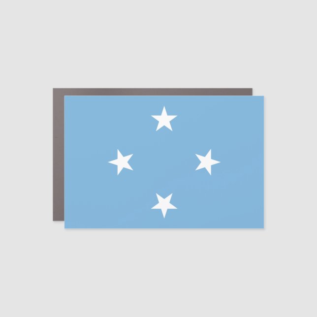 Micronesia Flag Car Magnet (Front)