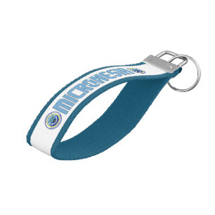 Micronesia Flag Charming Patriotic Wrist Keychain