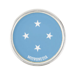 Micronesia Flag Elegant Patriotic Lapel Pin
