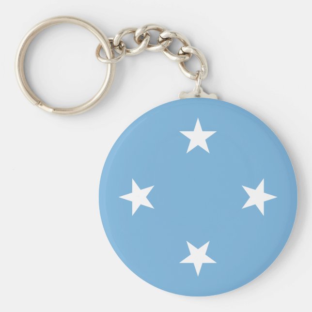 Micronesia Flag Keychain (Front)