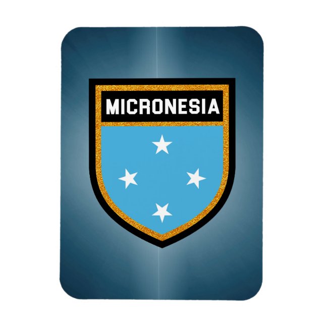 Micronesia Flag Magnet (Vertical)