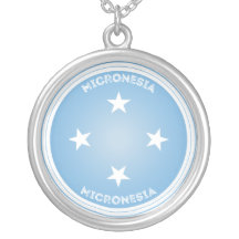 Micronesia Flag Patriotic Round Shape 