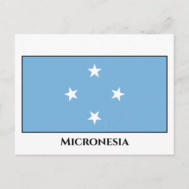 Micronesia Flag Postcard (Front)