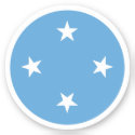 Micronesia Flag Round Sticker