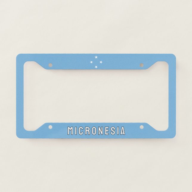 Micronesia License Plate Frame (Front)
