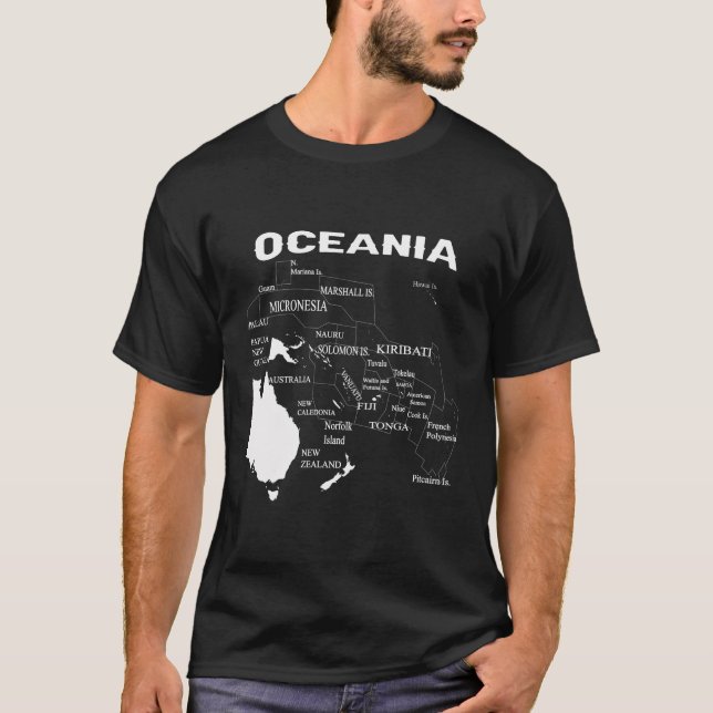 Micronesia Map Polynesia Map Melanesia Map Tee (Front)