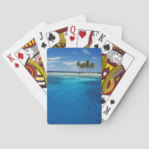 Micronesia, Tonowas, View of idyllic tropical Poker Cards