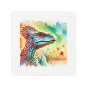 Micropachycephalosaurus Serenity 230824AREF142 - W Metal Print