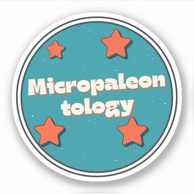 Micropaleontology Sticker (Front)