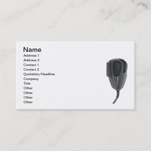 Microphone020511 Name Address 1 Address 2 C Business Card