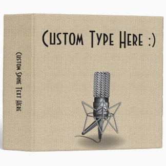 Microphone 3 Ring Binder