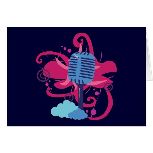 Microphone Art Explosion Cards (Front Horizontal)