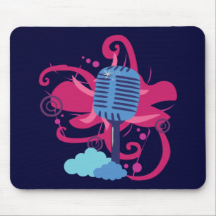 Microphone Art Explosion Mouse Pad