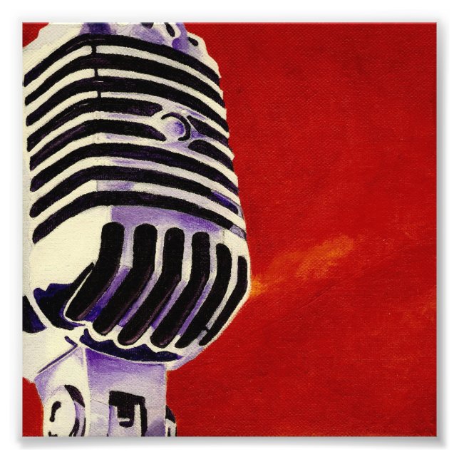 Microphone Art Print (Front)
