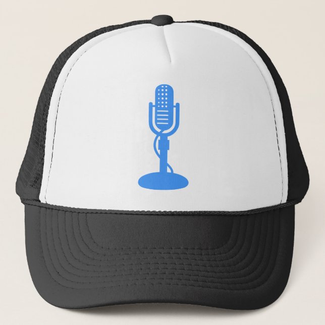 Microphone - Baby Blue Trucker Hat (Front)