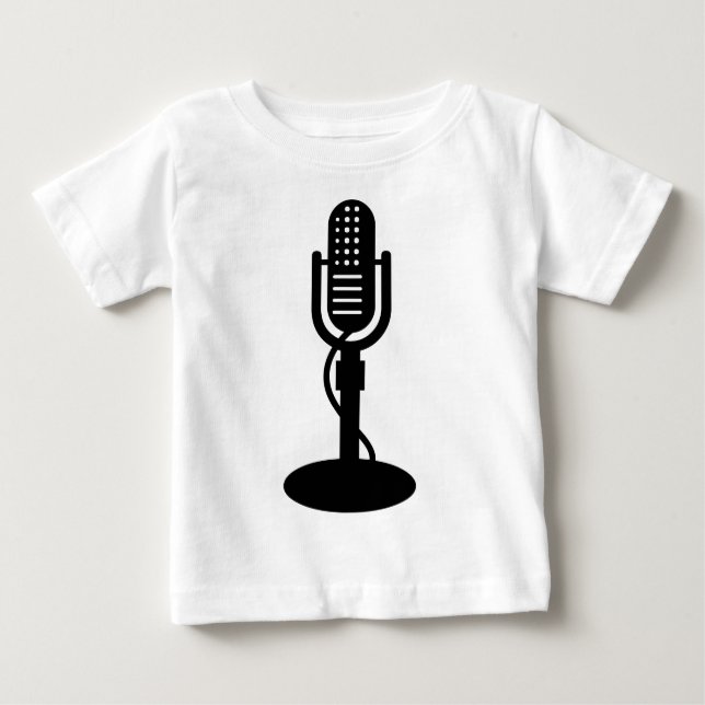Microphone - Black Baby T-Shirt (Front)