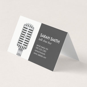 Microphone Blogger Business Card