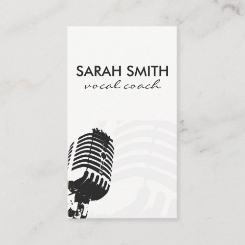 Microphone Business Card
