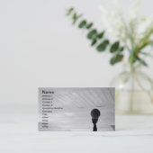 Microphone Business Card (Standing Front)